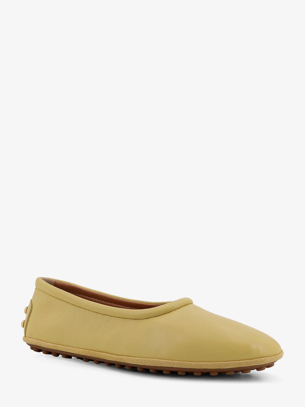 Tod's Women's Leather Ballet Flats Yellow
