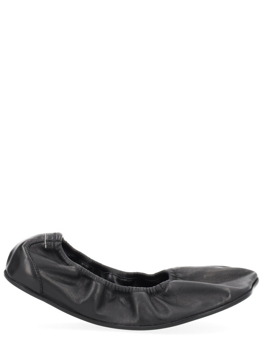MM6 Maison Margiela Women's Leather Ballerina Black