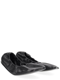 MM6 Maison Margiela Women's Leather Ballerina Black