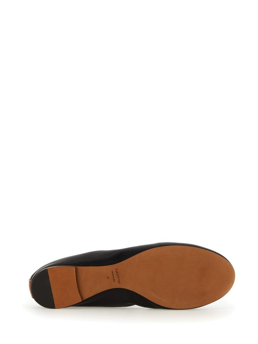 LANVIN Women's Leather Ballerina Black