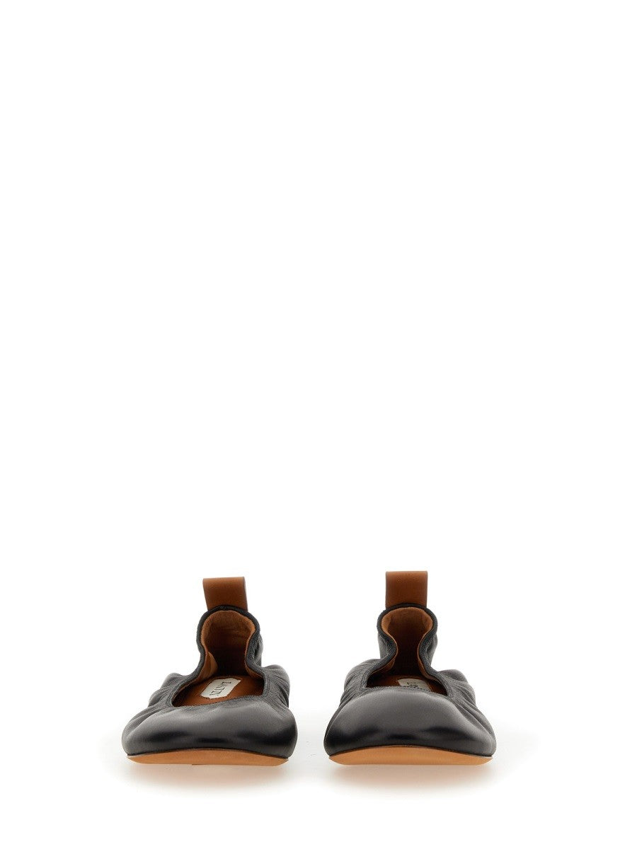 LANVIN Women's Leather Ballerina Black