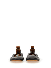 LANVIN Women's Leather Ballerina Black