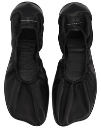 MM6 Maison Margiela Women's Leather Ballerina Black