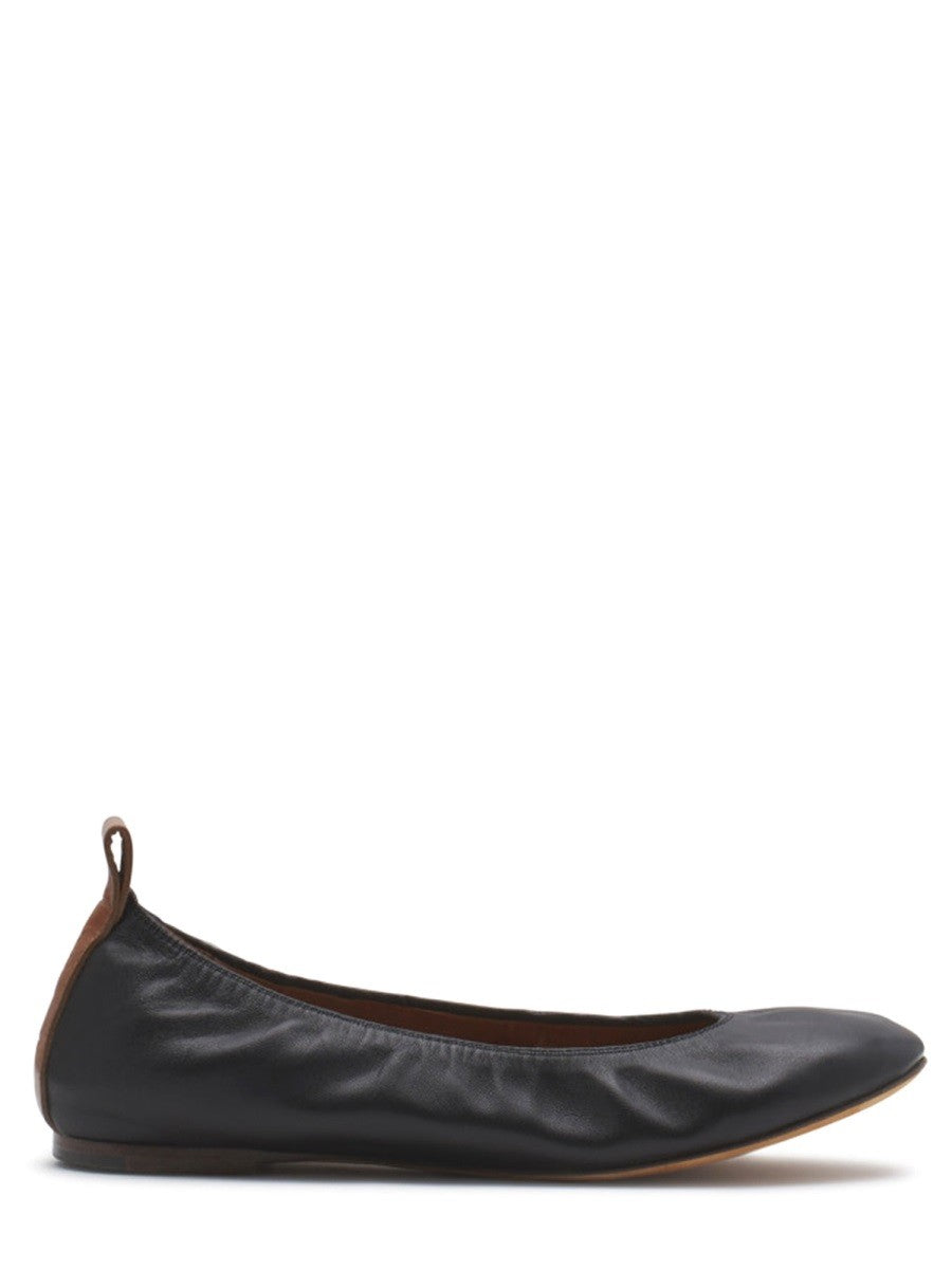 LANVIN Women's Leather Ballerina Black