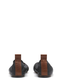 LANVIN Women's Leather Ballerina Black