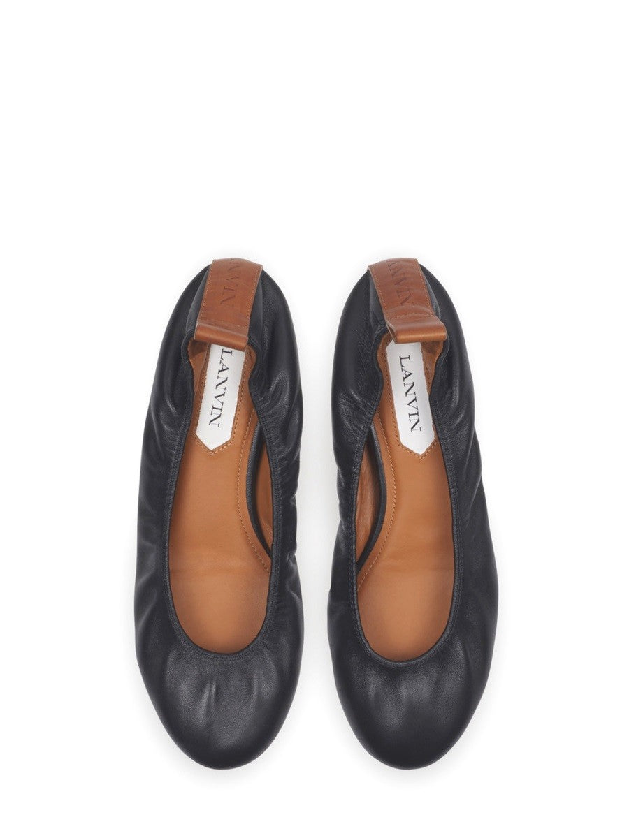 LANVIN Women's Leather Ballerina Black