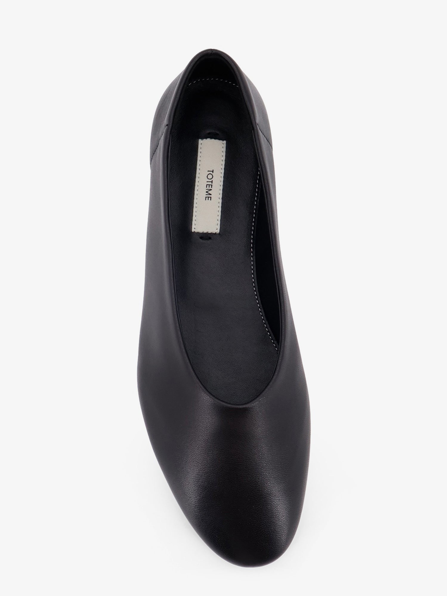 Toteme Women's Leather Ballerinas Black