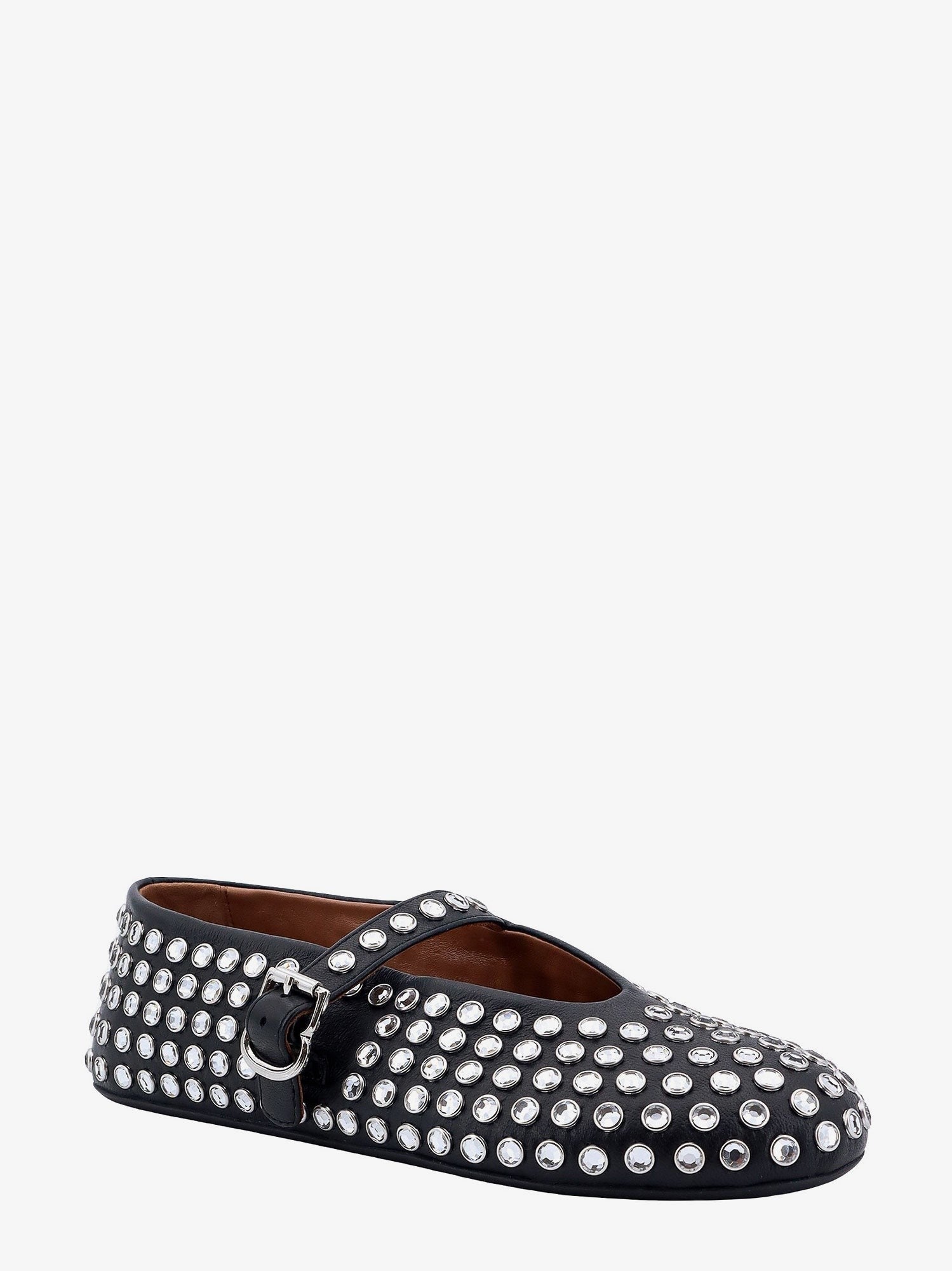 ALAÏA Women's Leather Ballet Flats Black