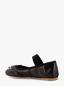 Miu Miu Women's Leather Ballet Flats Black