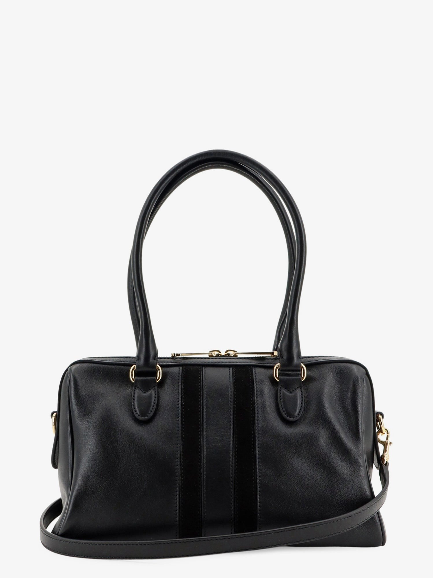 Gucci Women's Leather Bauletto Borsetto Shoulder Bag Black
