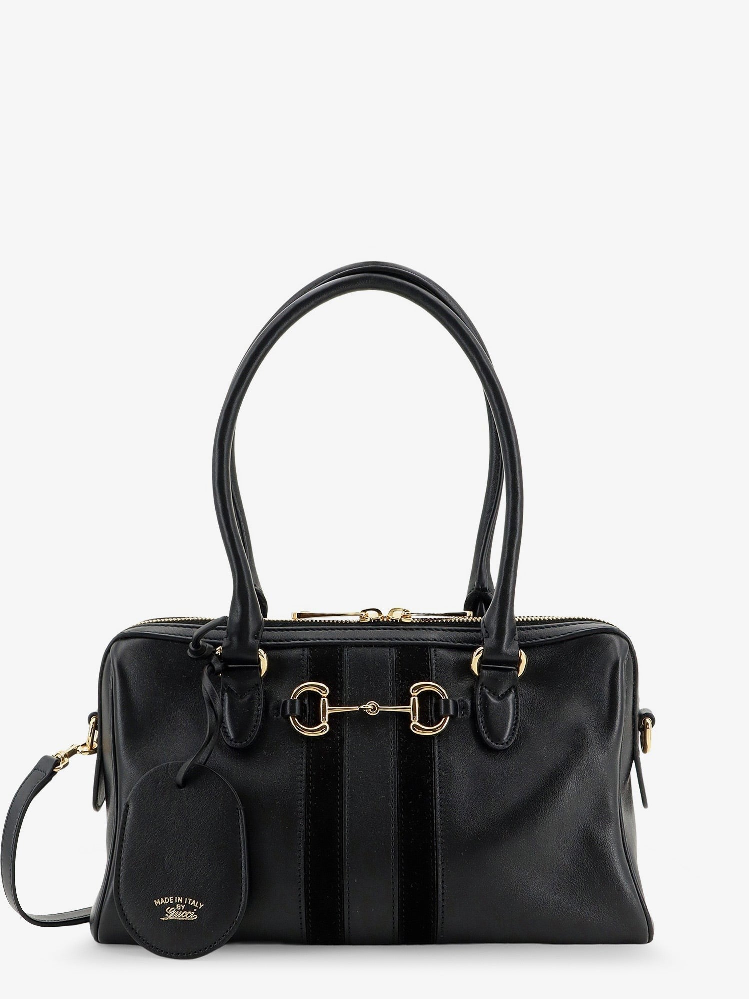 Gucci Women's Leather Bauletto Borsetto Shoulder Bag Black