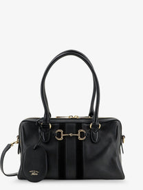 Gucci Women's Leather Bauletto Borsetto Shoulder Bag Black