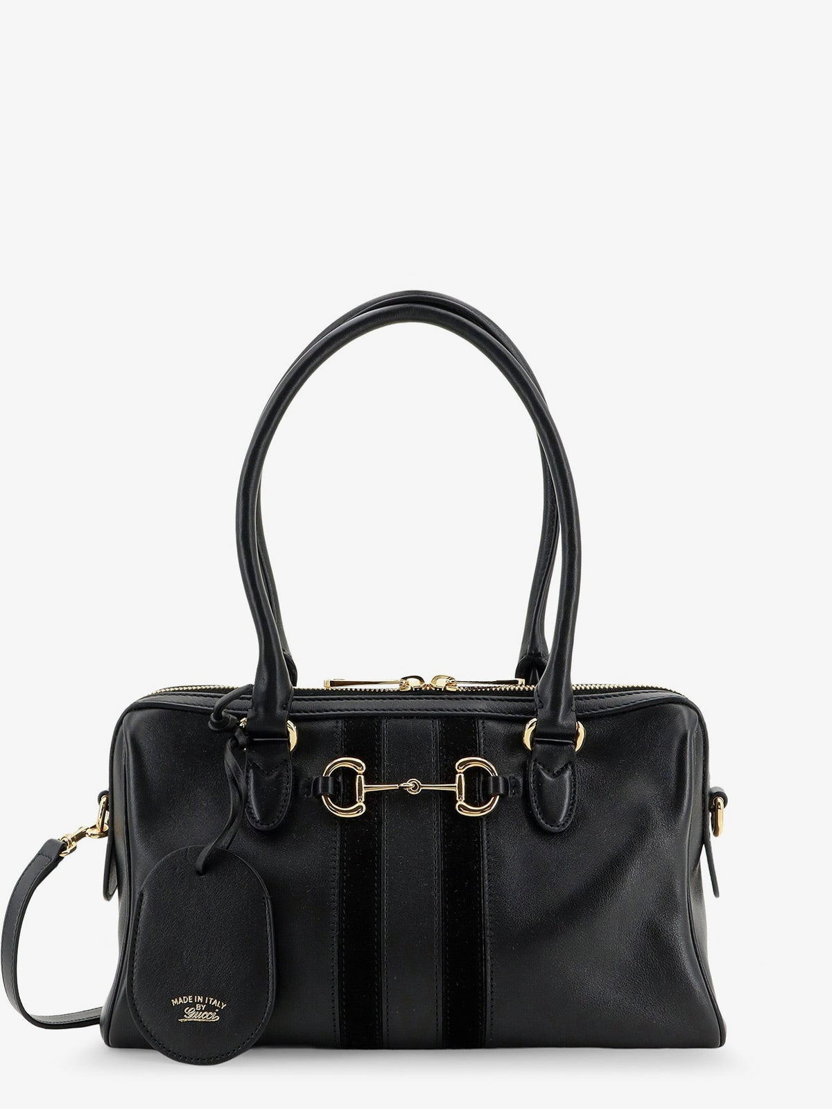 Gucci Women's Leather Bauletto Borsetto Shoulder Bag Black