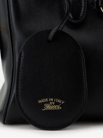 Gucci Women's Leather Bauletto Borsetto Shoulder Bag Black