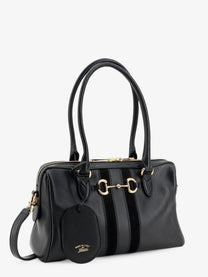 Gucci Women's Leather Bauletto Borsetto Shoulder Bag Black
