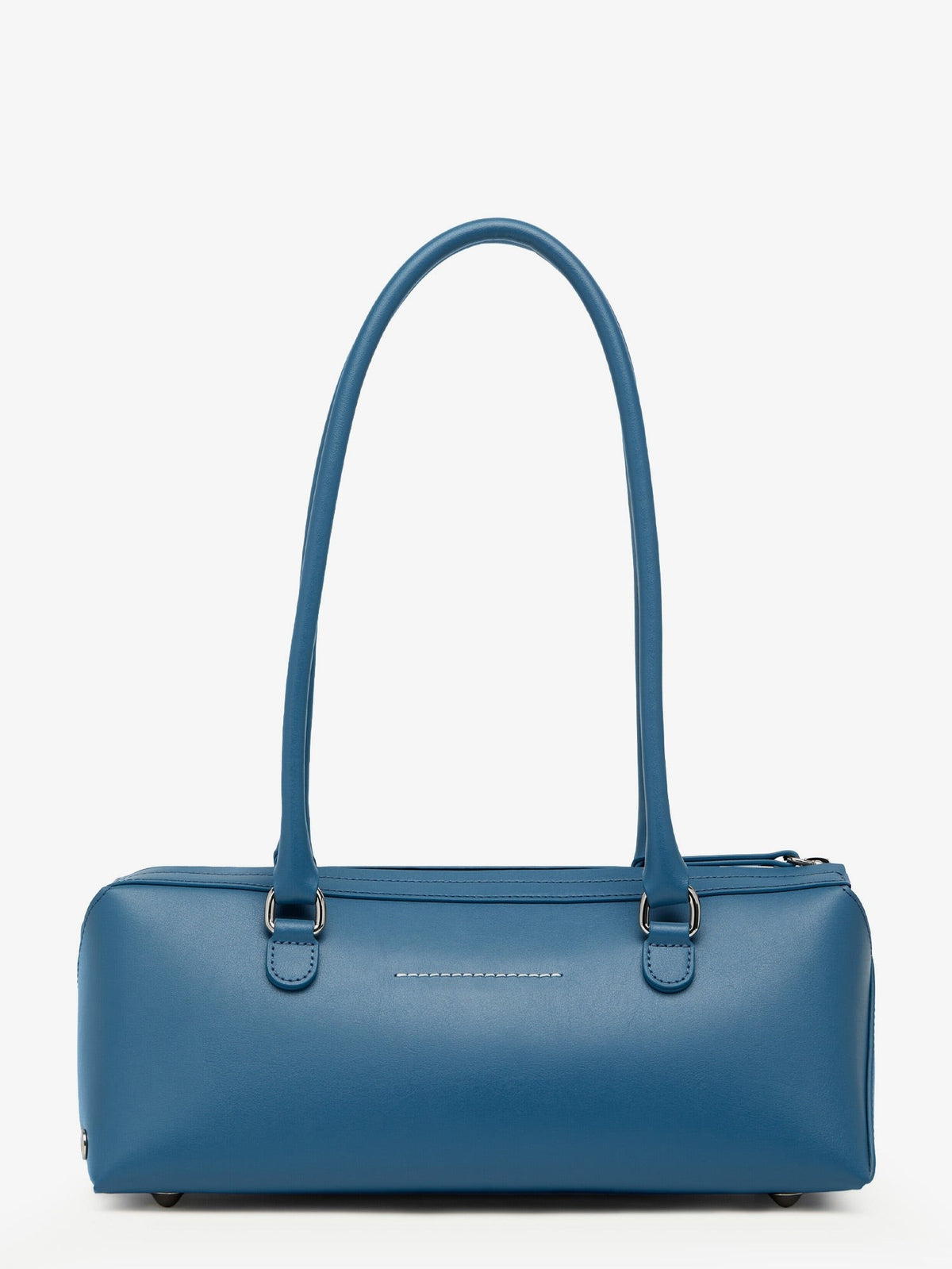 MM6 Maison Margiela Women's Leather Bauletto Shoulder Bag Blue