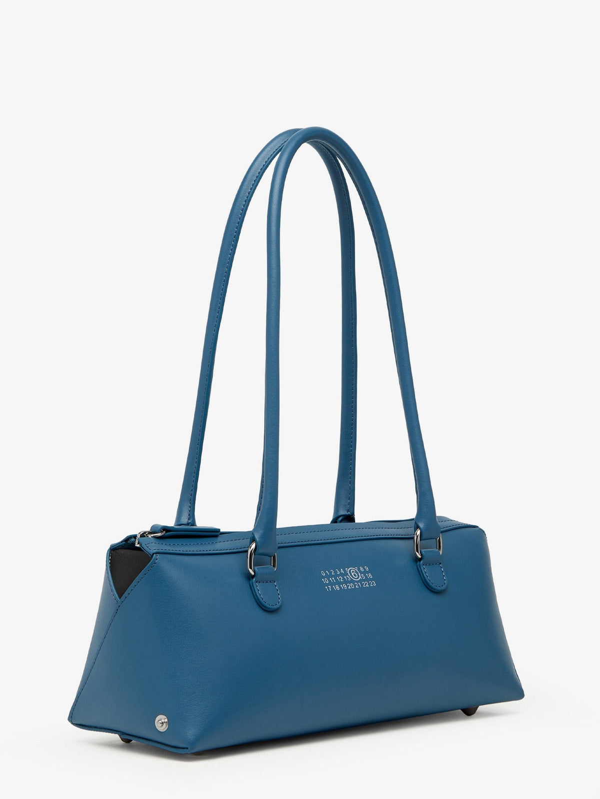 MM6 Maison Margiela Women's Leather Bauletto Shoulder Bag Blue