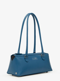 MM6 Maison Margiela Women's Leather Bauletto Shoulder Bag Blue