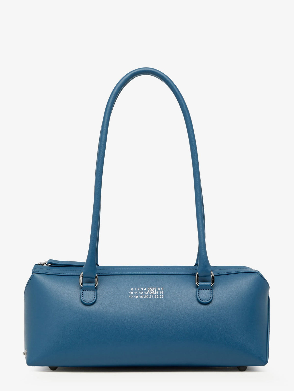 MM6 Maison Margiela Women's Leather Bauletto Shoulder Bag Blue