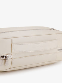 Brunello Cucinelli Men's Leather Beauty Case Ghiaccio, view 4