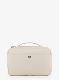 Brunello Cucinelli Men's Leather Beauty Case Ghiaccio