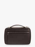 Brunello Cucinelli Men's Leather Beauty Case Gold, view 2