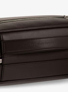 Brunello Cucinelli Men's Leather Beauty Case Gold, view 4