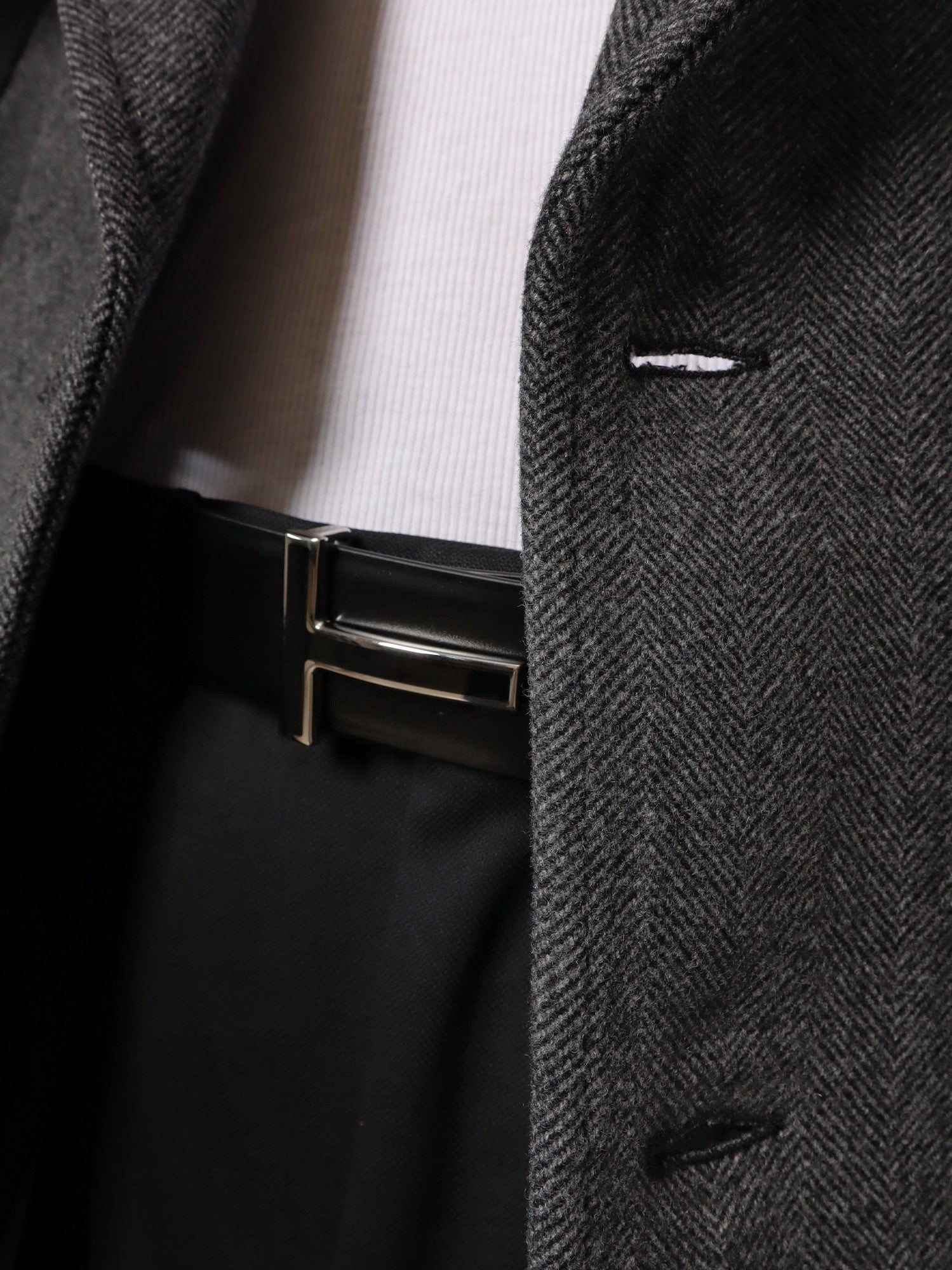 Tom Ford Men's Leather Belt Black