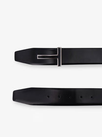 Tom Ford Men's Leather Belt Black