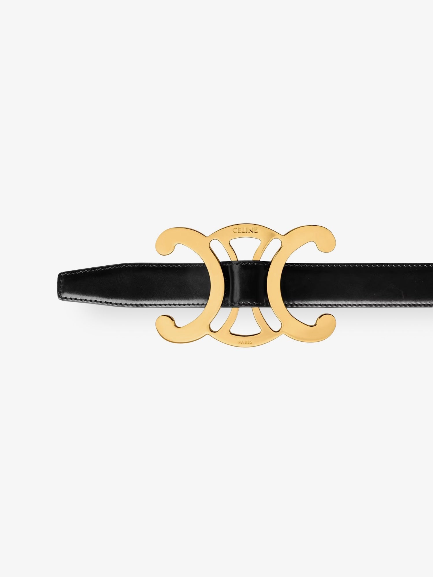 Celine Women's Leather Belt Black