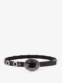Golden Goose Men's Leather Belt Black