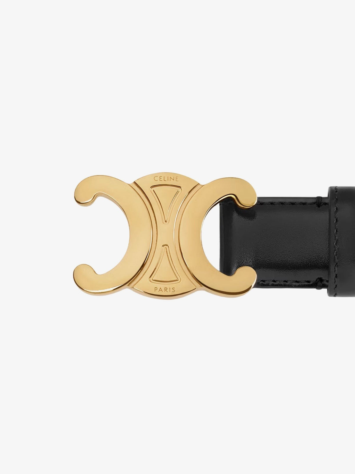 Celine Women's Leather Belt Black