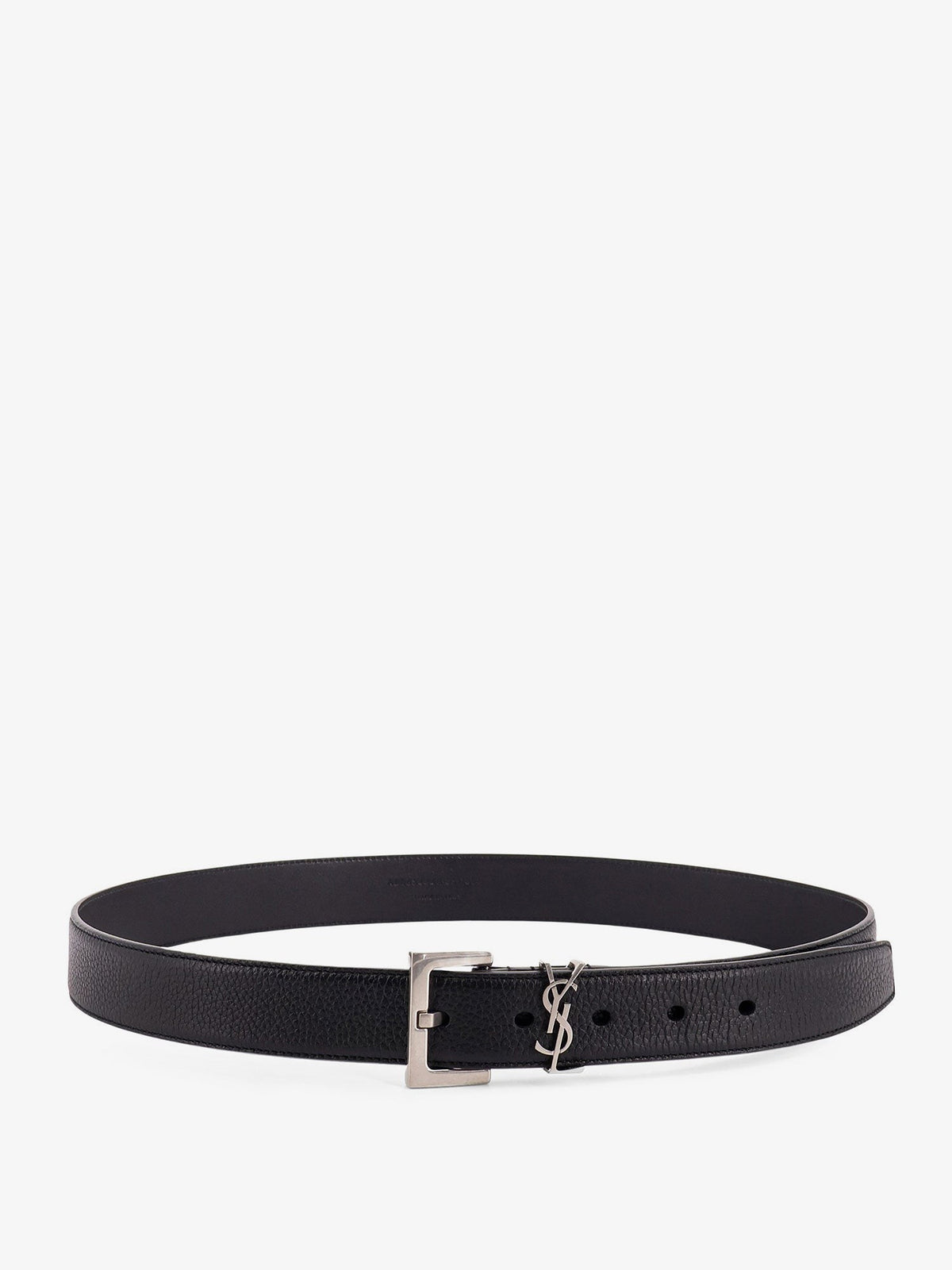 Saint Laurent Men's Leather Belt Black