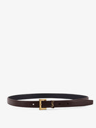 Saint Laurent Women's Leather Belt Beige