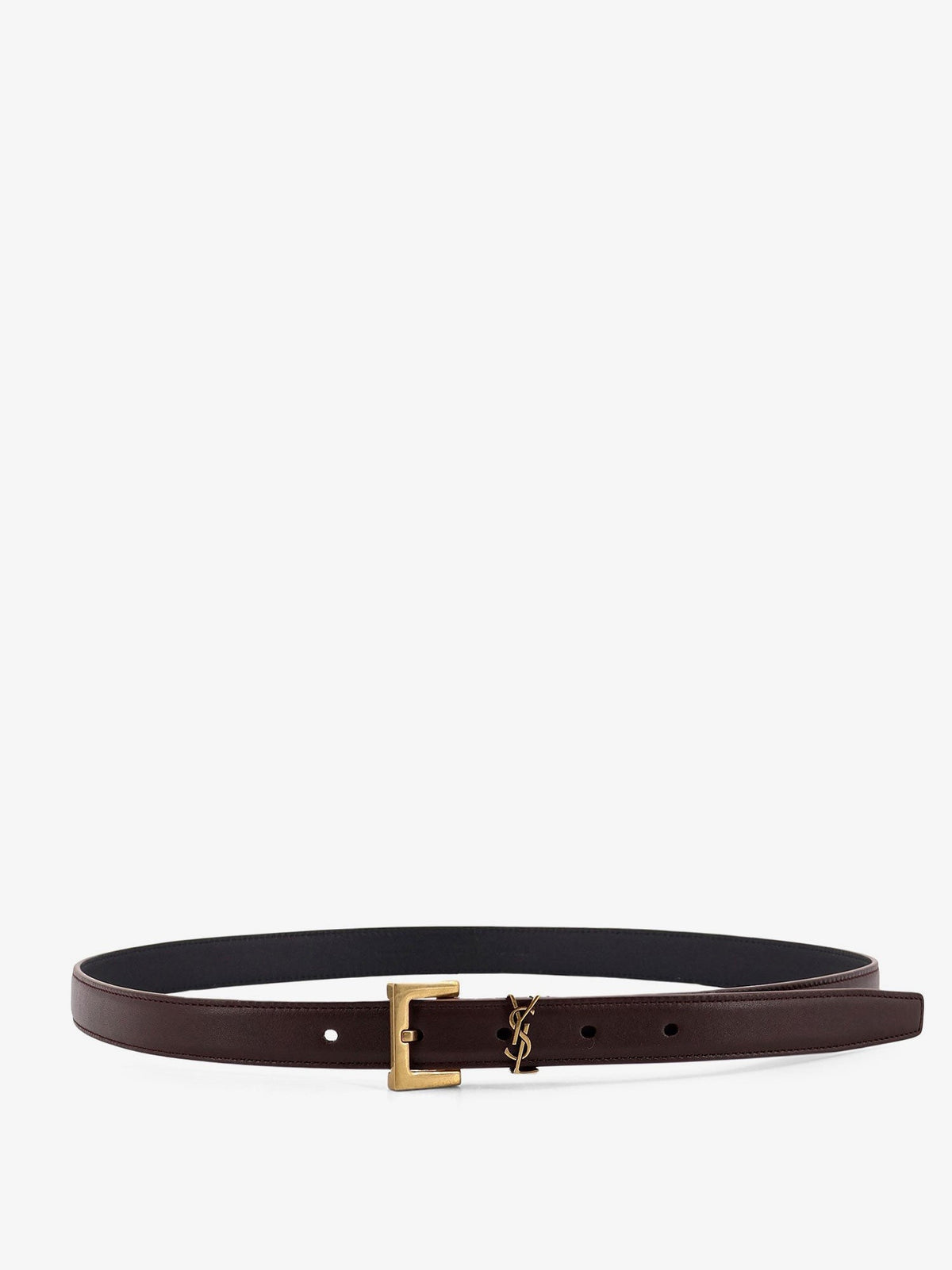 Saint Laurent Women's Leather Belt Beige