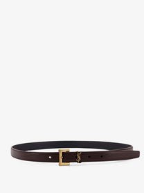 Saint Laurent Women's Leather Belt Beige