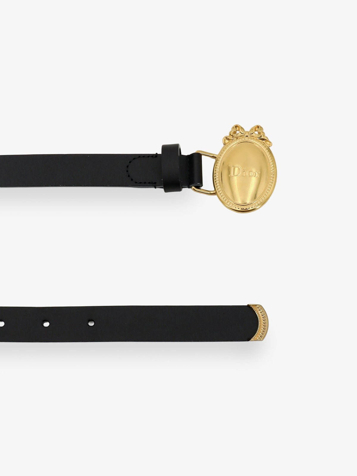 Dior Women's Leather Belt Black