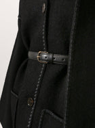 Toteme Women's Leather Belt Black, view 2