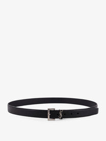 Saint Laurent Men's Leather Belt Black
