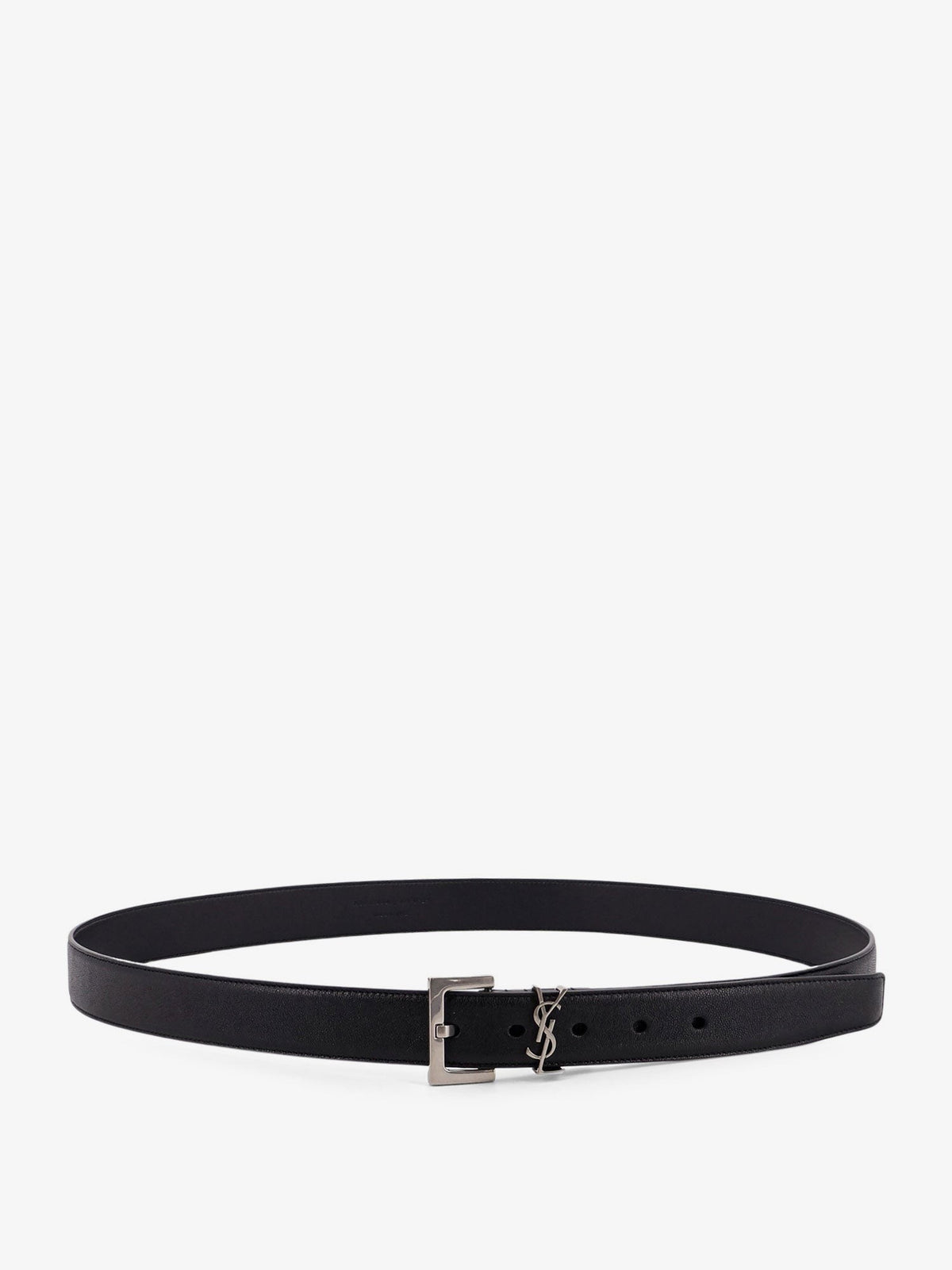 Saint Laurent Men's Leather Belt Black