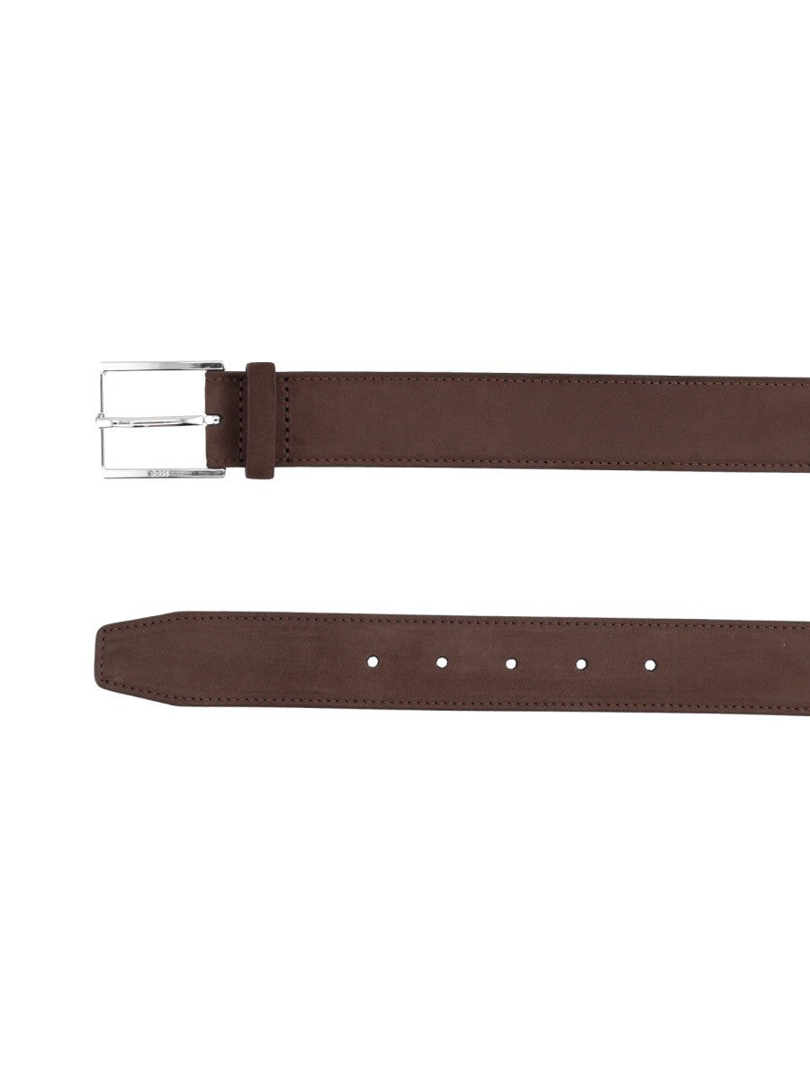 BOSS Men's Leather Belt Brown, view 2