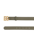 Dolce &amp; Gabbana Women's Leather Belt Green, view 2