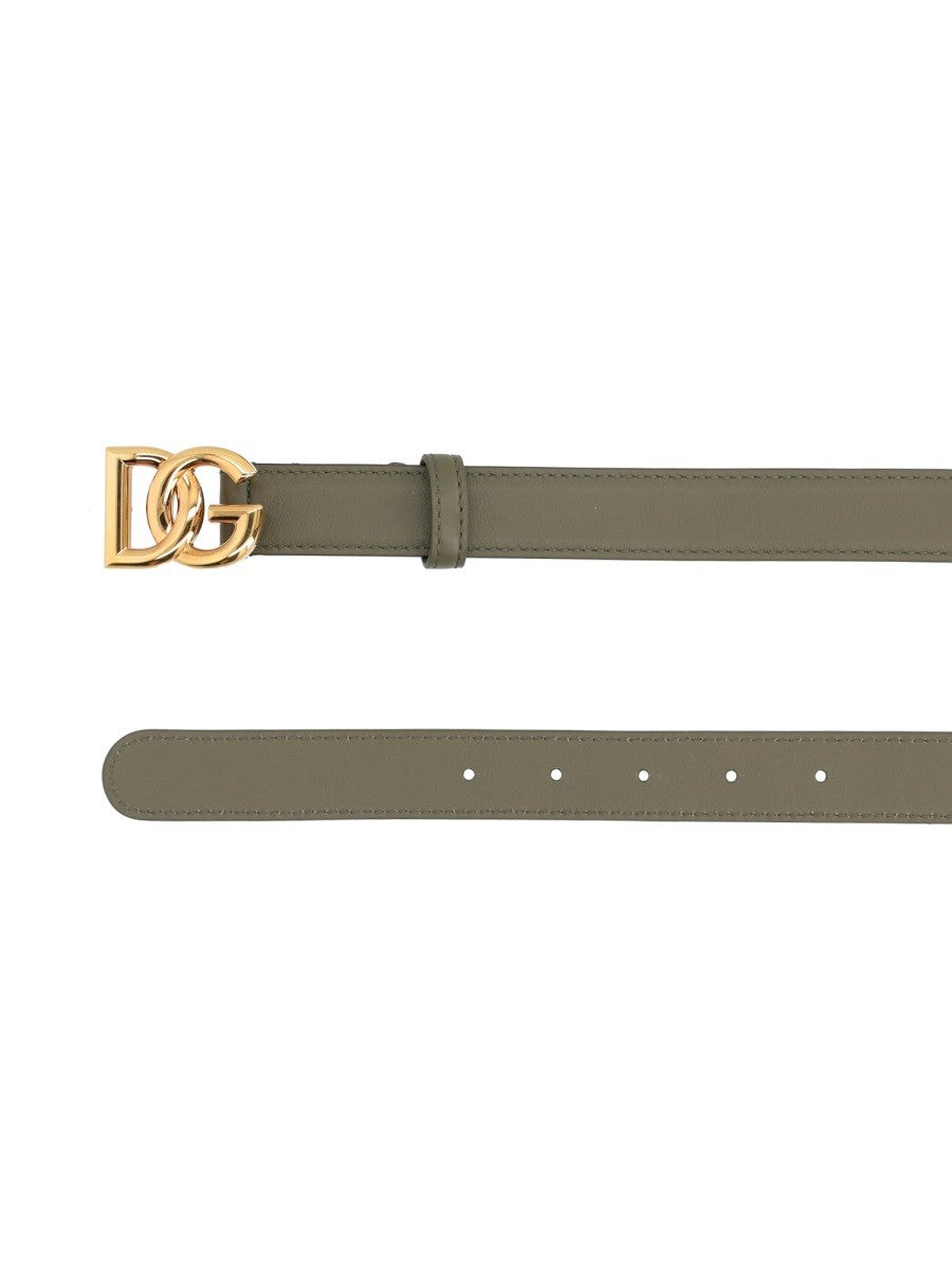 Dolce &amp; Gabbana Women's Leather Belt Green