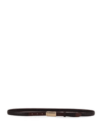 Brunello Cucinelli Men's Leather Belt Gold, view 3
