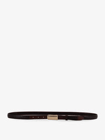 Brunello Cucinelli Men's Leather Belt Gold