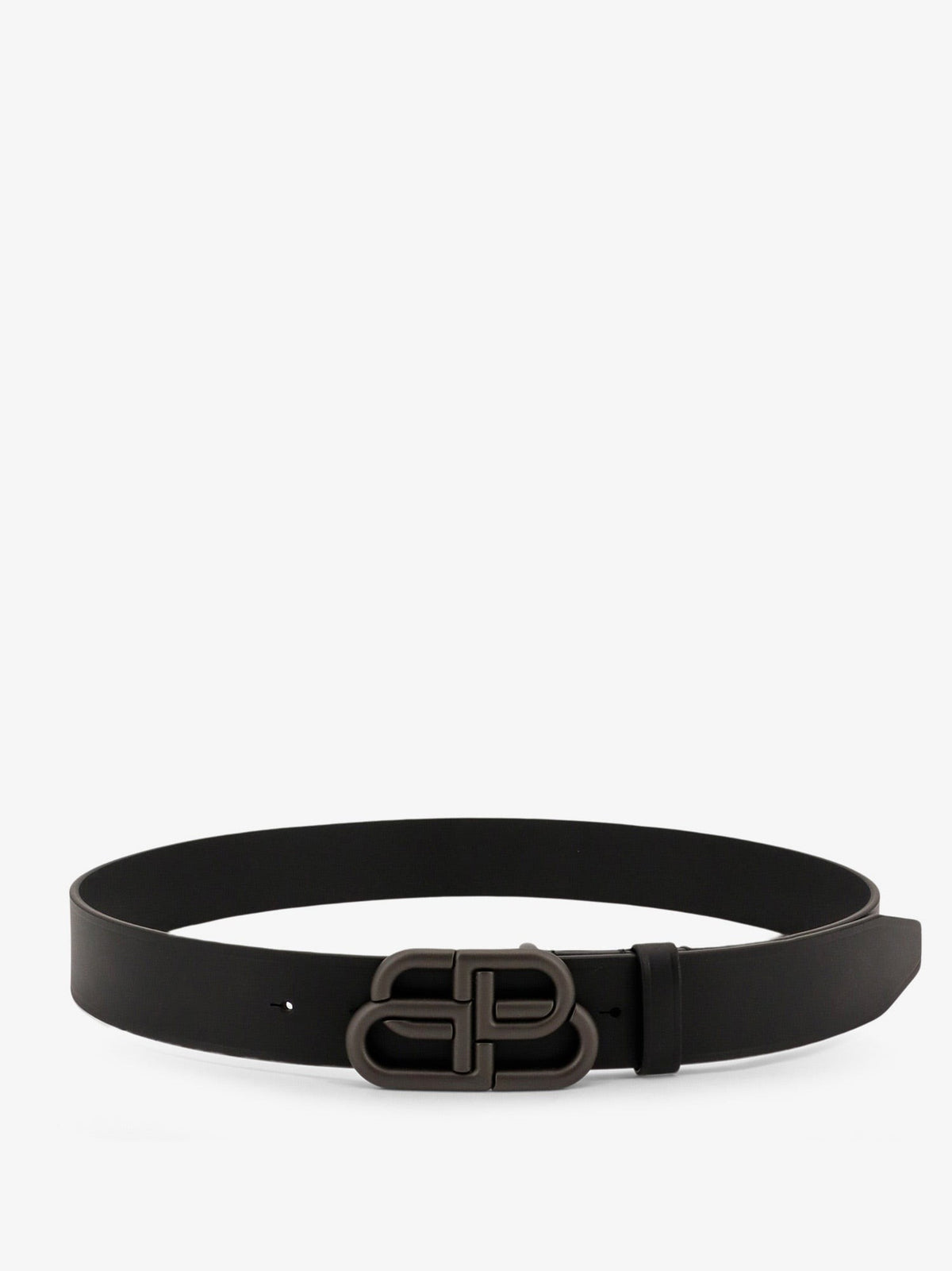 Balenciaga Men's Leather Belt Black