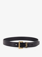 Saint Laurent Women's Leather Belt Black