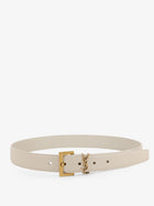 Saint Laurent Women's Leather Belt White