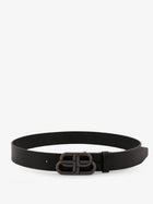 Balenciaga Men's Leather Belt Black
