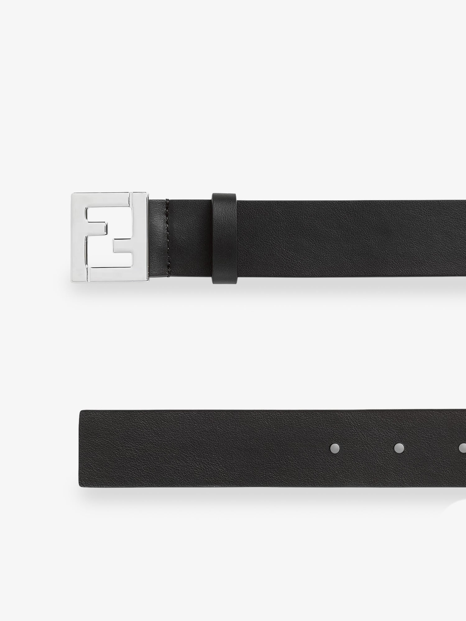 Fendi Men's Leather Belt Black